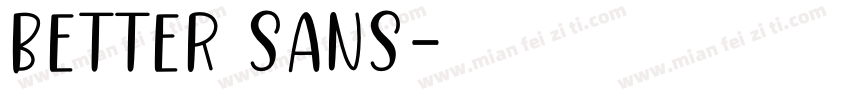 better sans字体转换